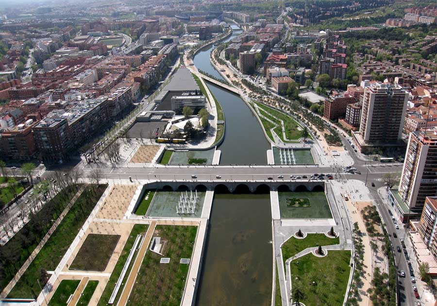 District Rio Park in Madrid